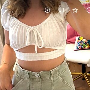 Lulu's White Women's Crop Top